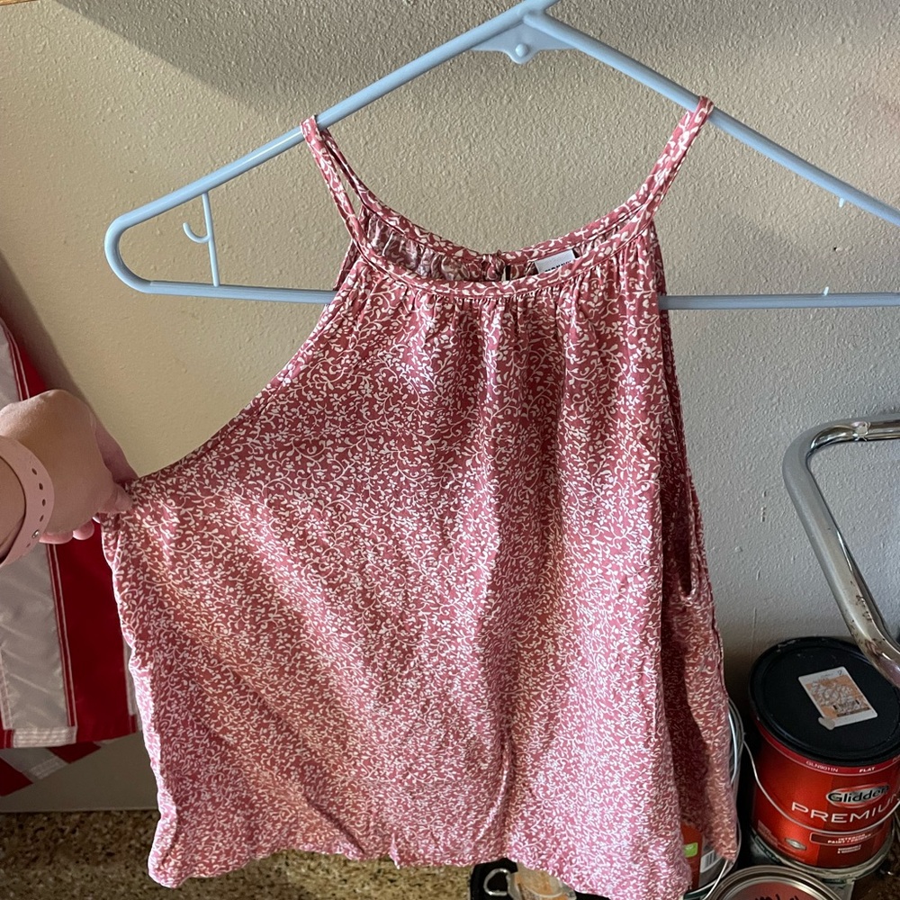 Old Navy Coral color Asymmetrical Sleeveless Tank Top